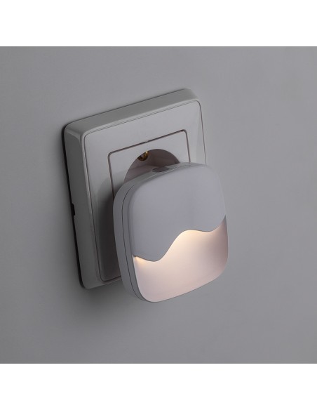 La lámpara de noche 0,45W 230V cuadrado, blanco FN1120