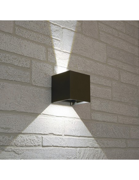 Luminarias de pared para exteriores DH012, 2*3W, 450Lm, 4000K, negro