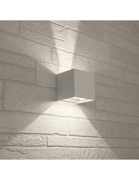 Luminarias de pared para exteriores DH012, 2*3W, 450Lm, 4000K, blanco