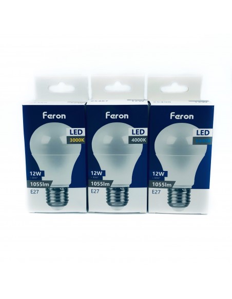 Bombilla Led E27 A60 globo 12w 3000K