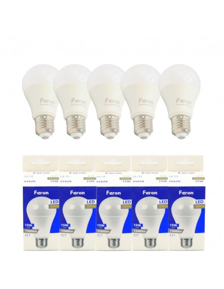 Bombilla Led E27 A60 globo 15w 3000K