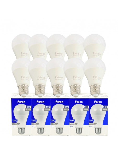 Bombilla Led E27 A60 globo 15w 4000K