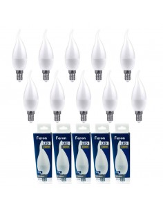 Bombilla Led E14 vela viento 7w 3000K 2