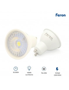 Bombilla dicroica led GU10 7w 4000K