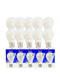 Bombilla Led E27 A60 globo 15w 4000K (10 Unidades) 2
