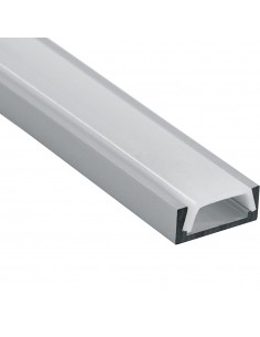 Perfil para tira de LED CAB262 (tendido), color plata