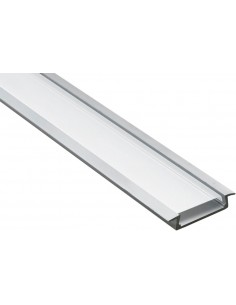 Perfil para tira de LED CAB252 (empotrado ancho), color plata