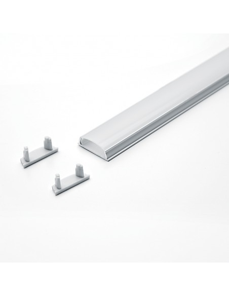 Perfil para tira de LED CAB264 (tendido), color plata