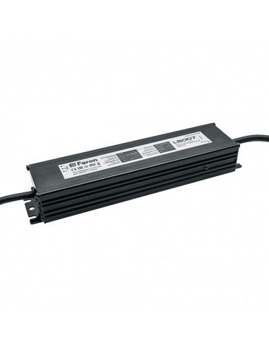 Transformador electrónico para tiras de LED 100W 12V IP67 (driver), LB007