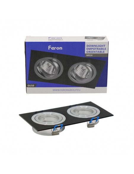 Aro downlight para bombillas GU10 orientable