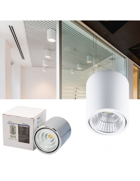 Luminaria de consignación LED FERON AL516, 15W, 4000K, 30°, blanco, empotrable