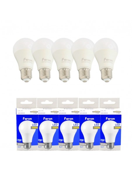 Bombilla Led E27 A60 globo 7w 3000K