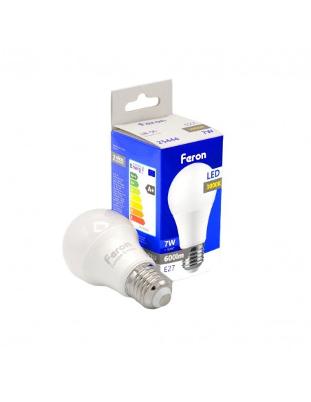 Bombilla Led E27 A60 globo 7w 3000K