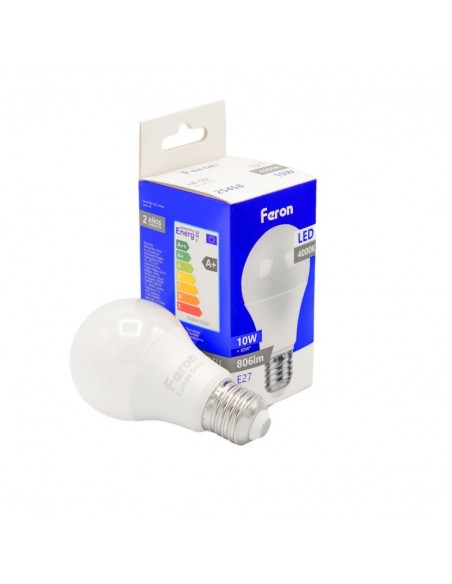 Bombilla Led E27 A60 globo 10w 4000K