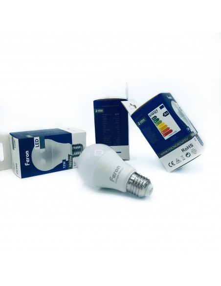 Bombilla Led E27 A60 globo 12w 3000K