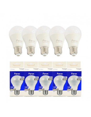 Bombilla Led E27 A60 globo 12w 4000K