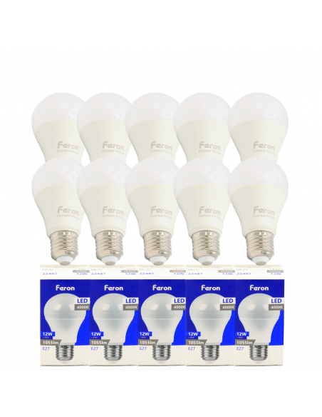 Bombilla Led E27 A60 globo 12w 4000K