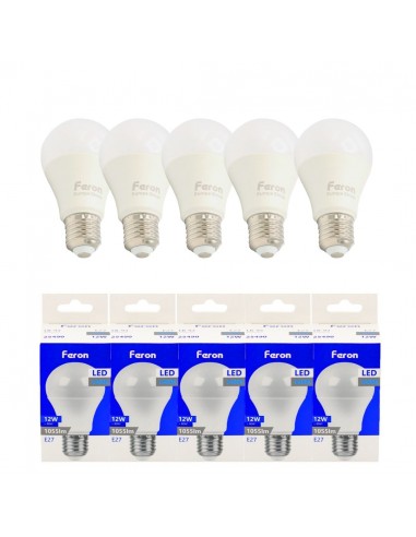 Bombilla Led E27 A60 globo 12w 6400K