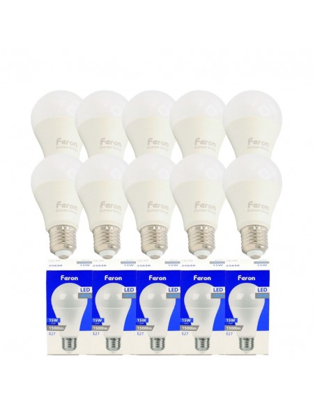 Bombilla Led E27 A60 globo 15w 6400K