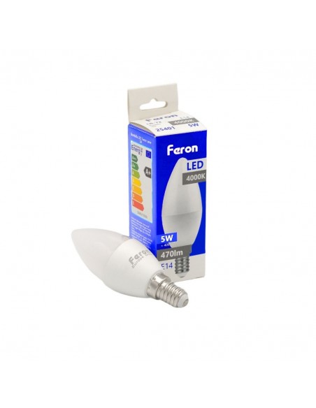 Bombilla Led E14 vela 5w 4000K