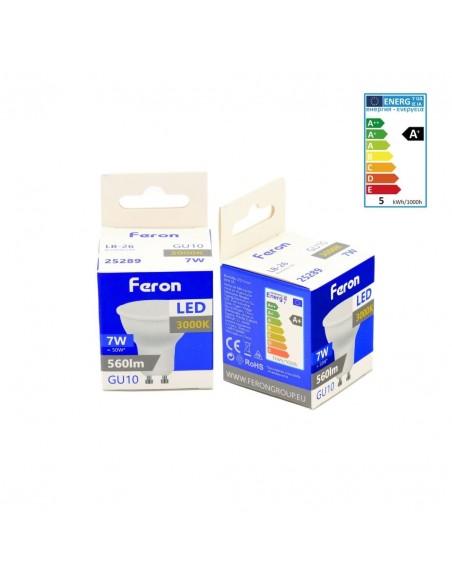 Bombilla dicroica led GU10 7w 3000K
