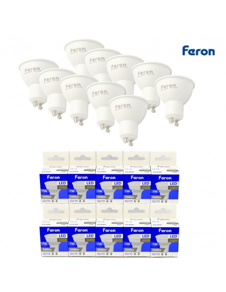 Bombilla dicroica led GU10 7w 3000K