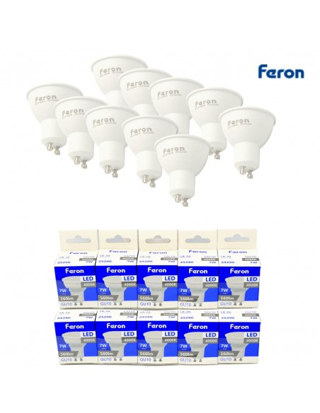 Bombilla dicroica led GU10 7w 4000K