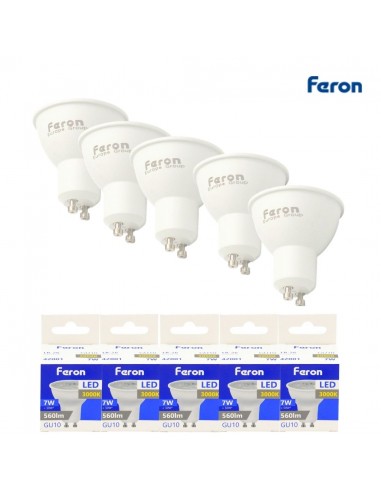 Bombilla dicroica led GU10 7w 3000k 38º