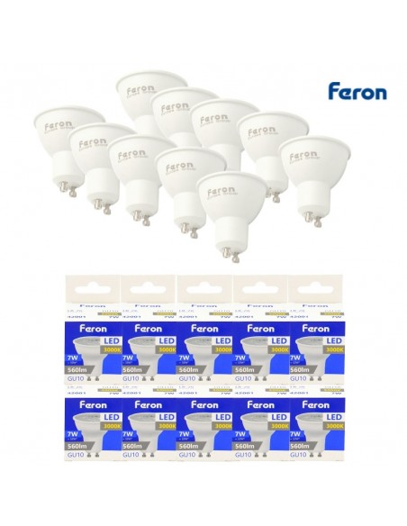 Bombilla dicroica led GU10 7w 3000k 38º