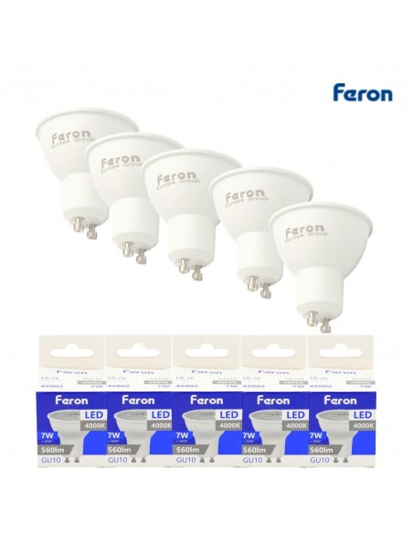 Bombilla dicroica led GU10 7w 4000k 38º