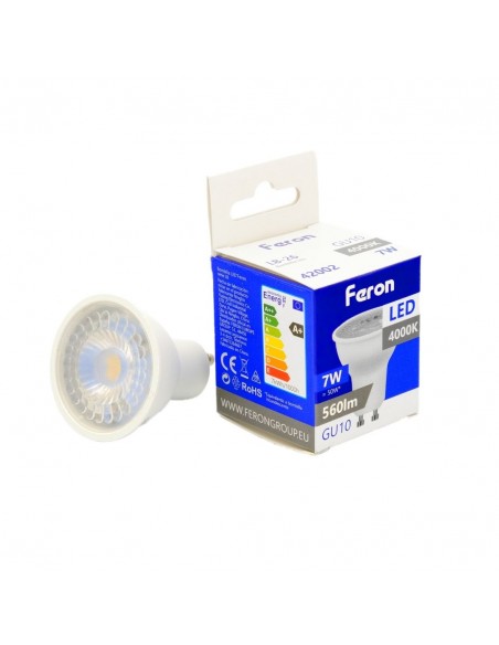 Bombilla dicroica led GU10 7w 4000k 38º