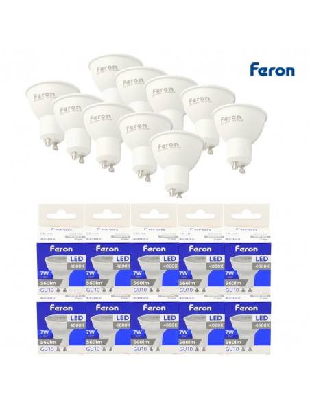 Bombilla dicroica led GU10 7w 4000k 38º